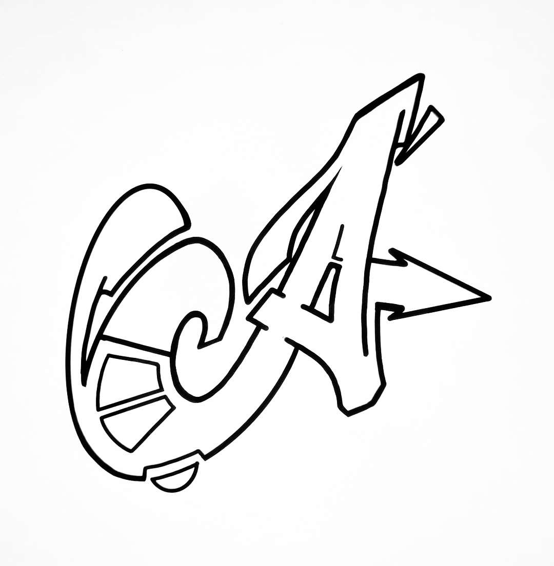 graffiti letter a
