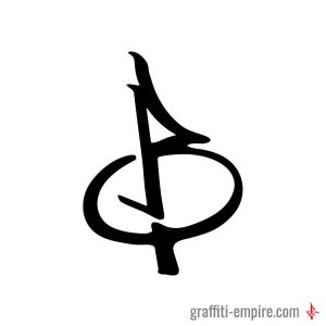 B Graffiti-Tag-Buchstabe