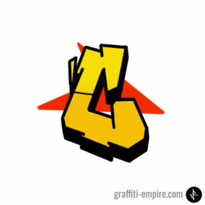Block-Style C Graffiti-Buchstabe
