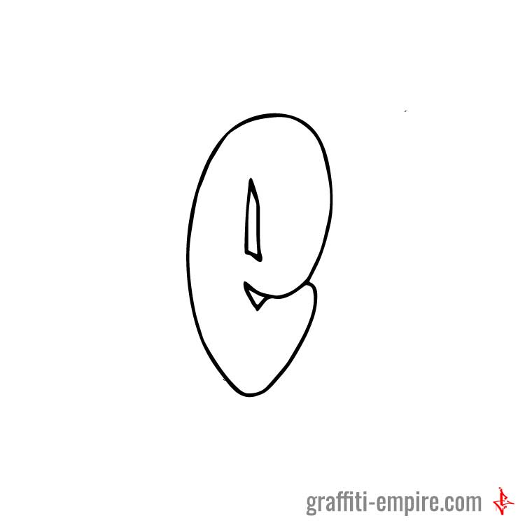 Simple E letter outlines graphic
