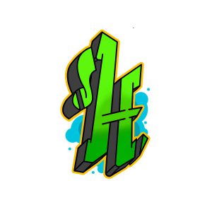 Graffiti Buchstabe H Zeichen-Anleitung Schritt 6 Grafik