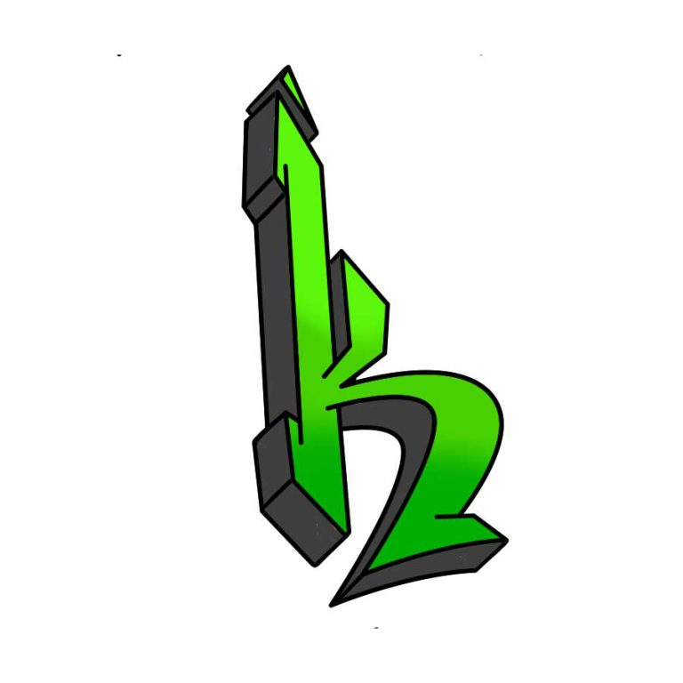 Graffiti Letter K inspirational images and tutorial