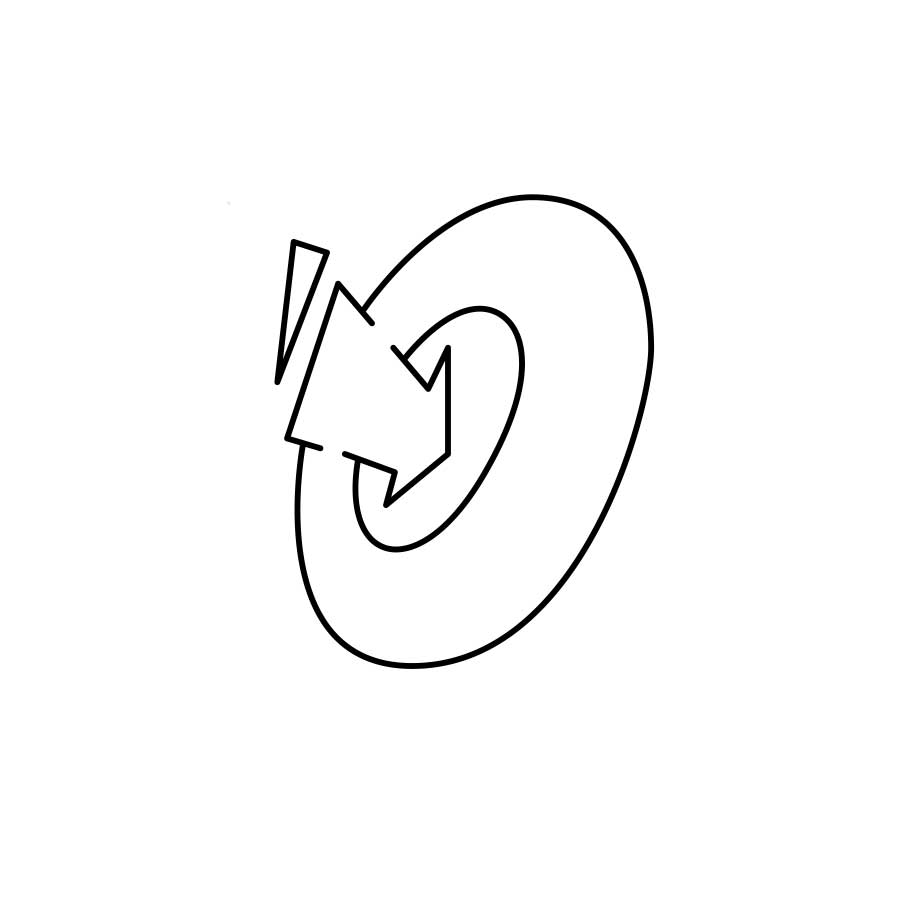 Anleitung zum Zeichnen des Graffiti-Buchstaben Q - Grafik vom dritten Schritt