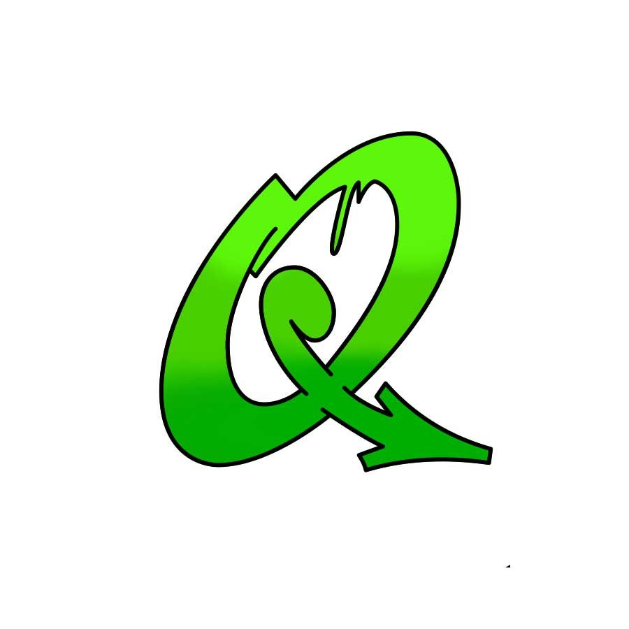 How to draw graffiti letter Q tutorial - fourth step graphic