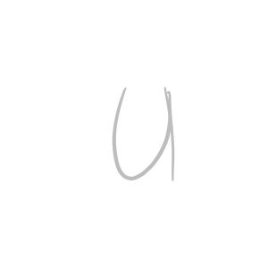 How to draw graffiti letter U tutorial step 1 graphic