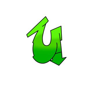 Graffiti Buchstabe U Zeichen-Anleitung Schritt 4 Grafik