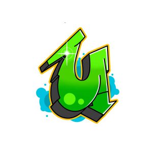 Graffiti Buchstabe U Zeichen-Anleitung Schritt 7 Grafik