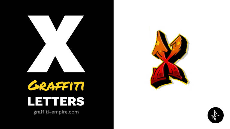 X graffiti letters thumbnail graphic