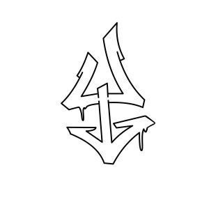 How to draw graffiti letter Y tutorial step 3 graphic