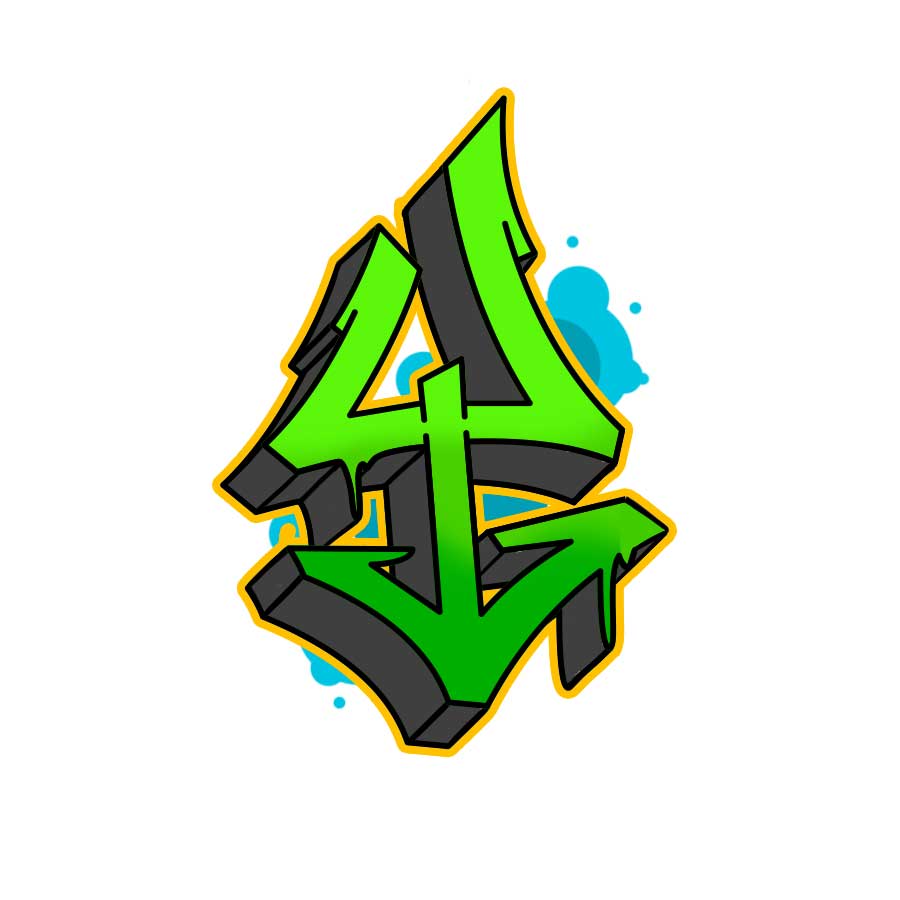 How to draw graffiti letter Y tutorial - sixth step graphic