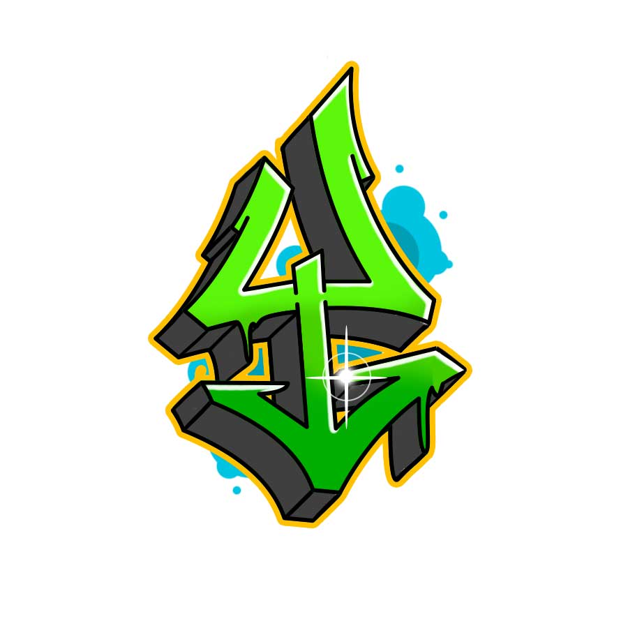 How to draw graffiti letter Y tutorial - seventh step graphic