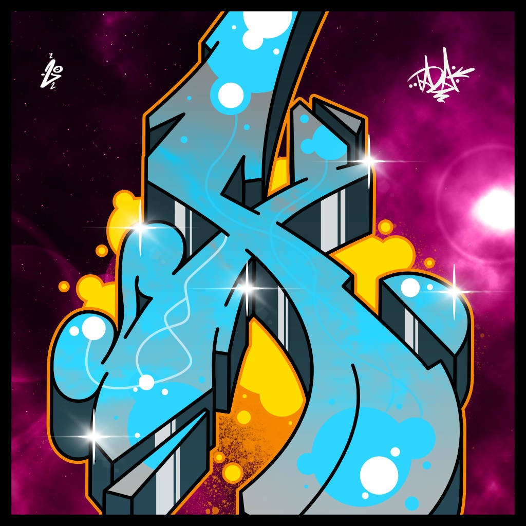 Graffiti Letter X NFT graphic