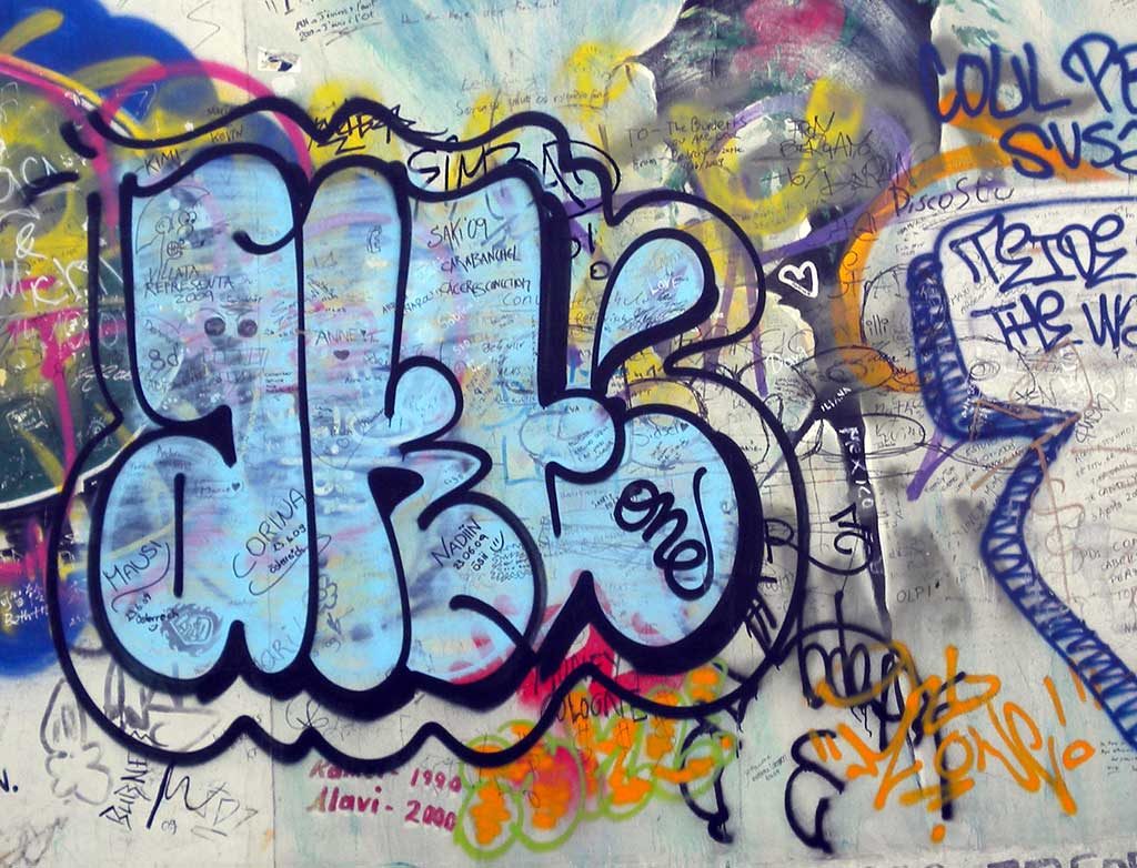 Graffiti Spotting: Berlin East Side Gallery - Simple Style & Tags