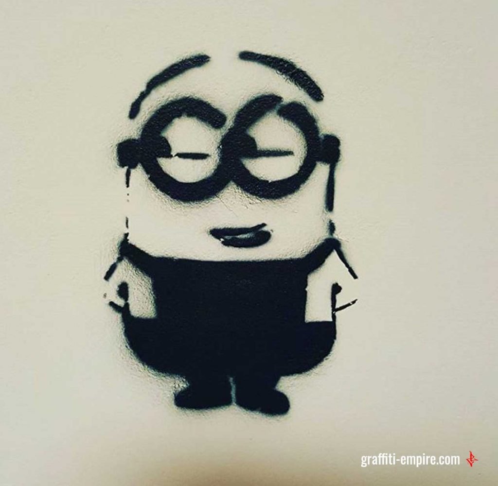 Stencil Graffiti Minion