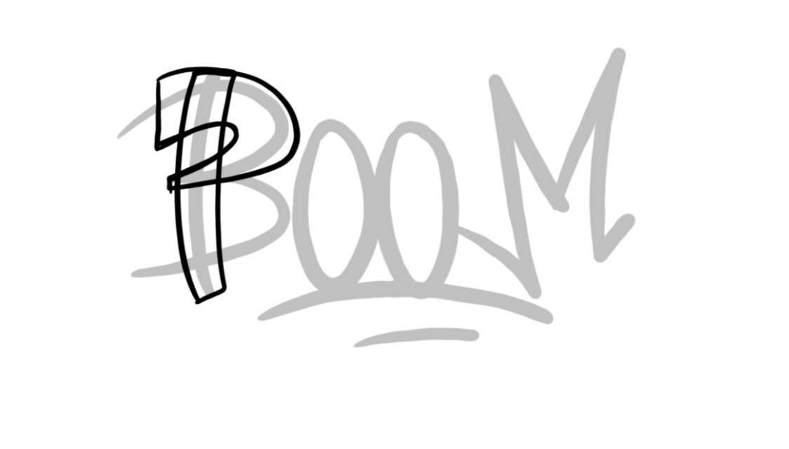Boom Graffiti Sketching - Step 3 graphic