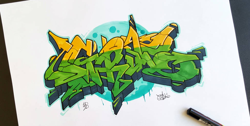 Grim graffiti sketch rework