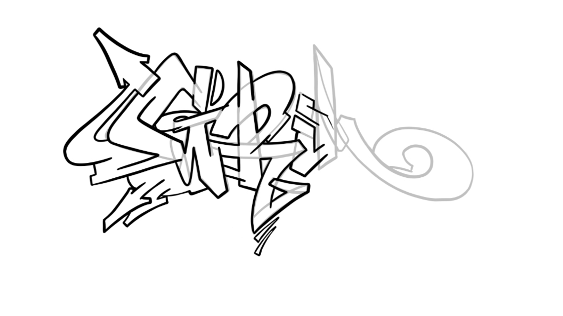 Grim Graffiti Zeichen-Tutorial Schritt 5 Grafik