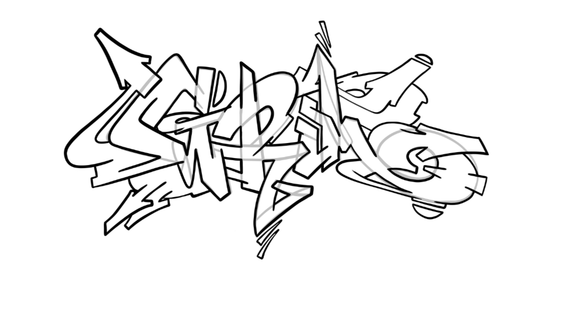 Grim Graffiti Zeichen-Tutorial Schritt 6 Grafik