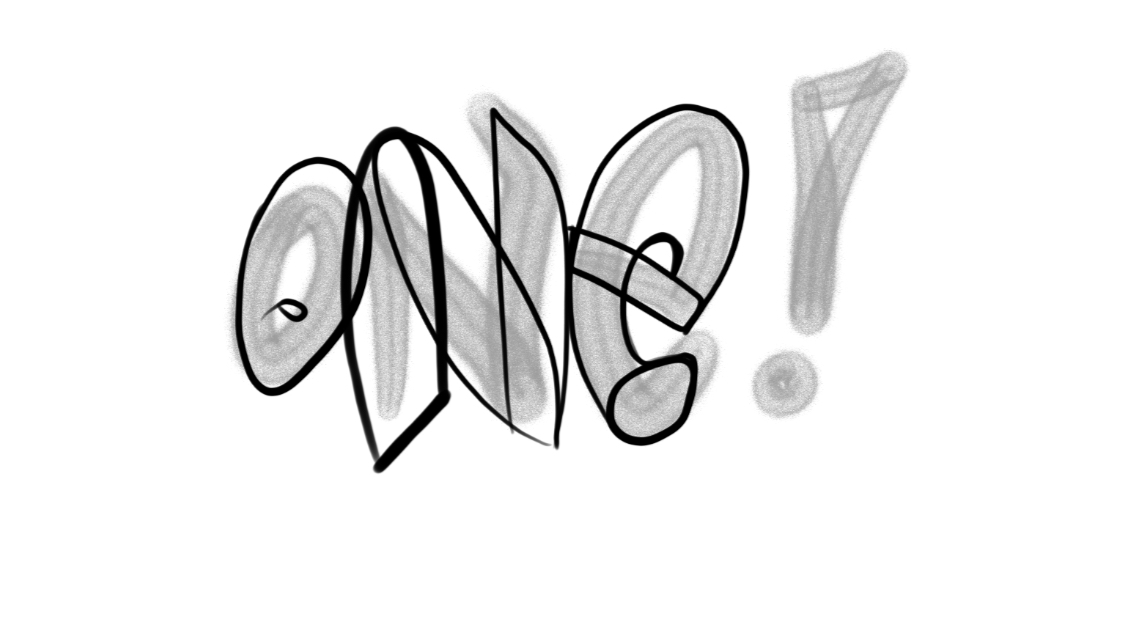 One Graffiti Sketch Tutorial Step 2 graphic