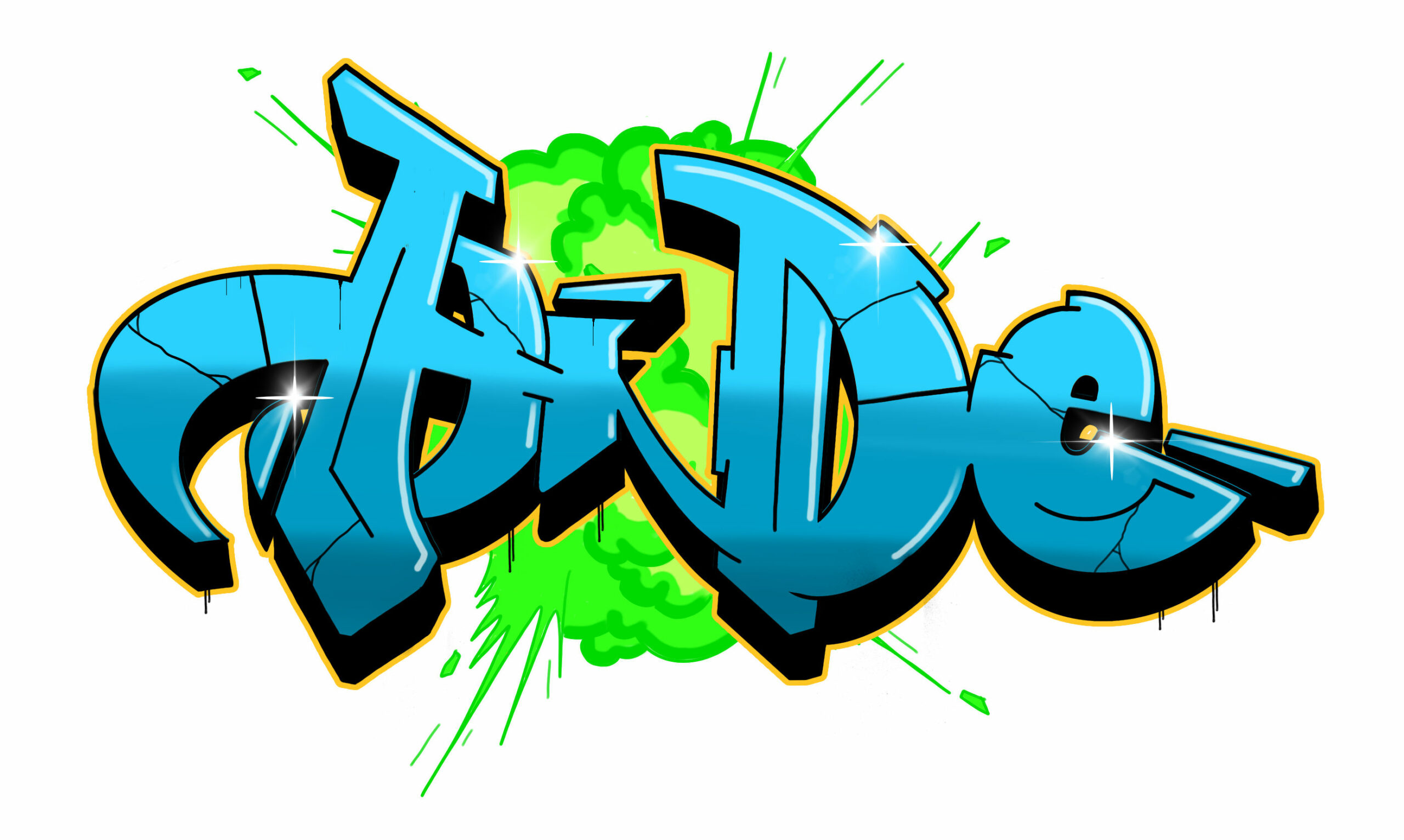 How to Draw “Hide” in Graffiti in 13 Steps
