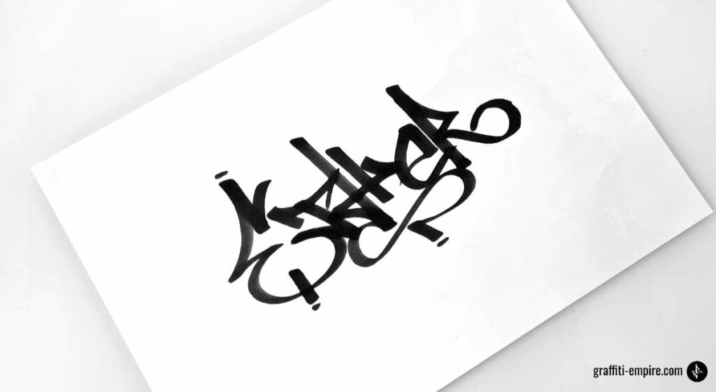 how to draw graffiti names step by step on paper