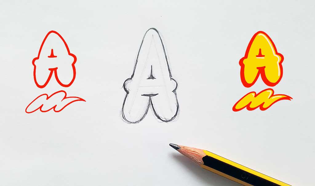 How to draw bubble style graffiti letters thumbnail