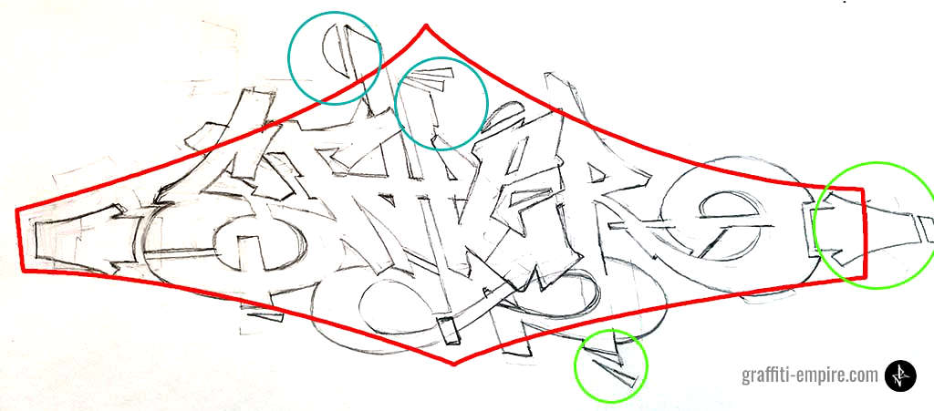 Tutorial - how to improve a graffiti sketch