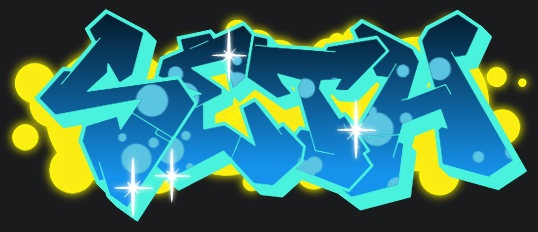 Seth Name Logo Graffiti Text Grafik