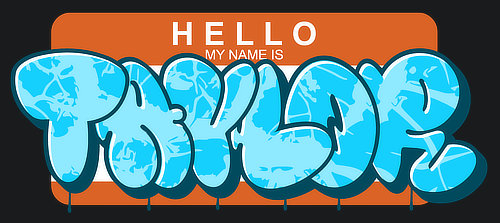 Taylor Name Logo Graffiti Text Grafik