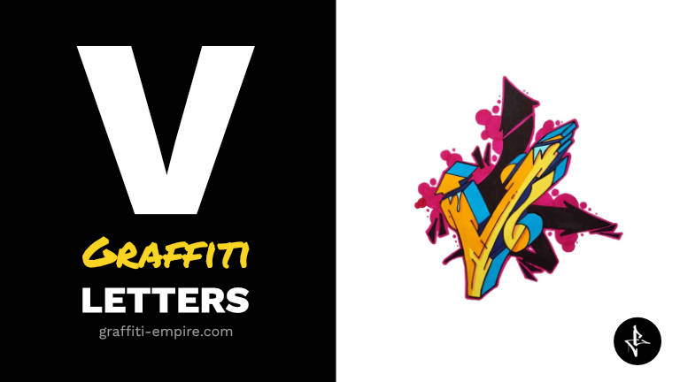 V Graffiti Buchstaben Thumbnail-Grafik